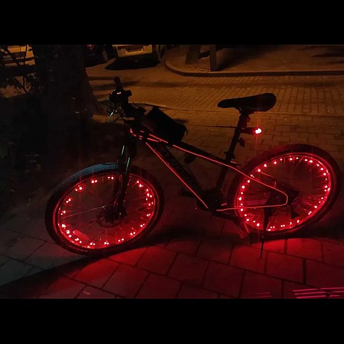 Підсвічування колеса вело/мото спиць 20 шт LED 2.2 м