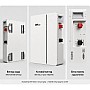 11 кВт Комплект Гібридний інвертор Anenji з Wi-Fi + акумулятор DAH Solar 51.2V 100Ah, BMS, Bluetooth для резервного живлення