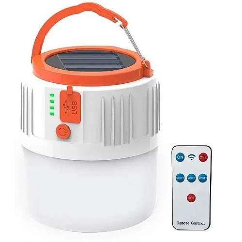 Кемпінговий ліхтар (лампа) TM-B42 на сонячних батареях + Power bank