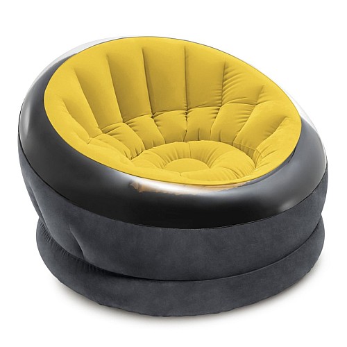 Крісло надувне Intex 68582-yellow (112 x 109 x 69см)
