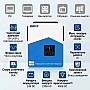 3,2 кВт LiFePO4 Комплект резервного живлення Інвертор Easun Power з WiFi + 2 акумулятора 12V 100Ah Ameisentech