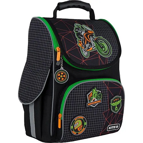 Рюкзак шкільний каркасний Kite Education Motocross