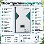 11 кВт LiFePO4 Комплект резервного живлення з Wi-Fi інвертор Anenji 11 кВт + 2 акумулятора 51,2V/100Ah Dipower для квартири, офісу