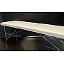 Кушетка косметологічна автомат "Економ" - біла, для краси, нарощування вій, шугарингу, масажу