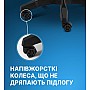 Геймерське крісло Gamery з масажною подушкою, підставкою для ніг, ігрове, комп'ютерне Чорне