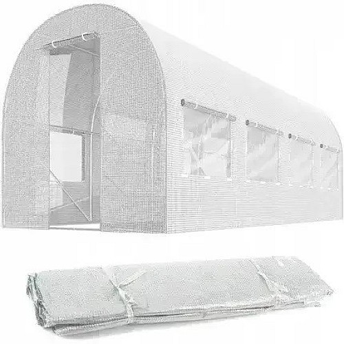 Теплиця 9м² -450 х 200 *200 см Біла Just Garden