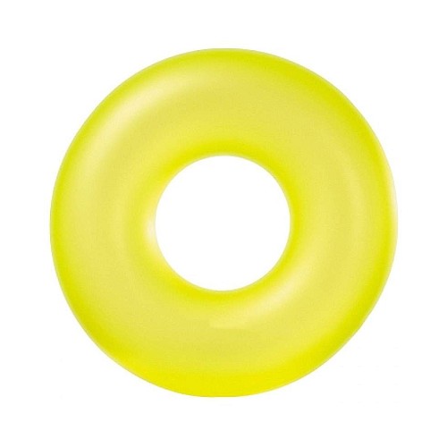 Надувне коло неонове Жовтий Intex 59262-yellow (Діаметр 91см)