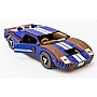 Дерев’яний 3D конструктор «Fast car Gt» синій