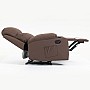 Крісло реклайнер SOFA SOF01 Коричневе екошкіра – розкладне крісло для домашнього кінотеатру