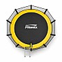 Батут Fitonix 252 см + зовнішня сітка + сходи чорно-жовтий