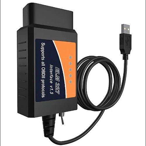 Адаптер сканер USB ELM327 PIC 25K80 v1.5 Ford + перемикач MS / HS OBD