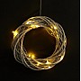 Декоративний LED-віночок, с таймером 6 годин, на батарейках, різдвяна прикраса