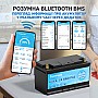 LiFePO4 12V/100Ah Акумулятор Kepworth для резервного живлення будинку, квартири, Вбудована BMS, Bluetooth APP