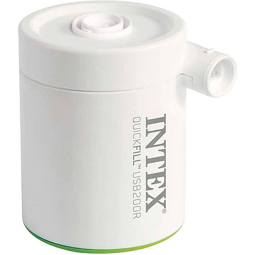 Насос електричний Intex 66637 (200 л/хв, акумулятор, портативний, підключення USB)