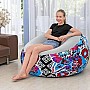 Надувне крісло Bestway 75111 (Висота 66 x Діаметр 112см) Inflate-A-Chair Floral