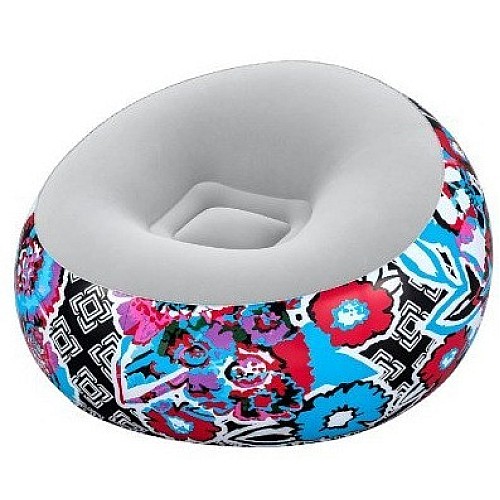 Надувне крісло Bestway 75111 (Висота 66 x Діаметр 112см) Inflate-A-Chair Floral