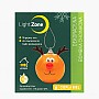 Декоративна ялинкова іграшка-куля Олень з миготливим носом Light Zone