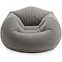 Крісло надувне Intex 68579 Beanless Bag Chair 107х104х69 см Сіре
