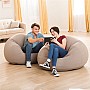 Крісло надувне Intex 68579 Beanless Bag Chair 107х104х69 см Сіре