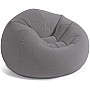 Крісло надувне Intex 68579 Beanless Bag Chair 107х104х69 см Сіре