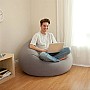 Крісло надувне Intex 68579 Beanless Bag Chair 107х104х69 см Сіре