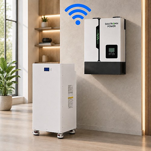 Комплект резервного живлення 14,3 кВт акумулятор Daxtromn + інвертор 11 кВт, Wi-Fi для будинку, квартири