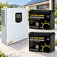 3,5 кВт LiFePO4 Комплект резервного живлення інвертор Daxtromn Power + 2 Акумулятори 12V/100Ah GoKWh Mini для будинку, квартири